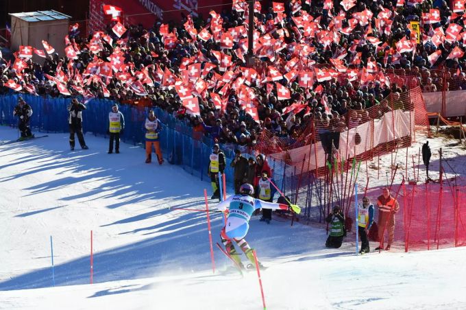 Trotz Kaiserwetter und Schweizer Slalomsieg: Die Rennen am Chuenisbärgli werden auch 2020 rote Zahlen schreiben. yule adelboden