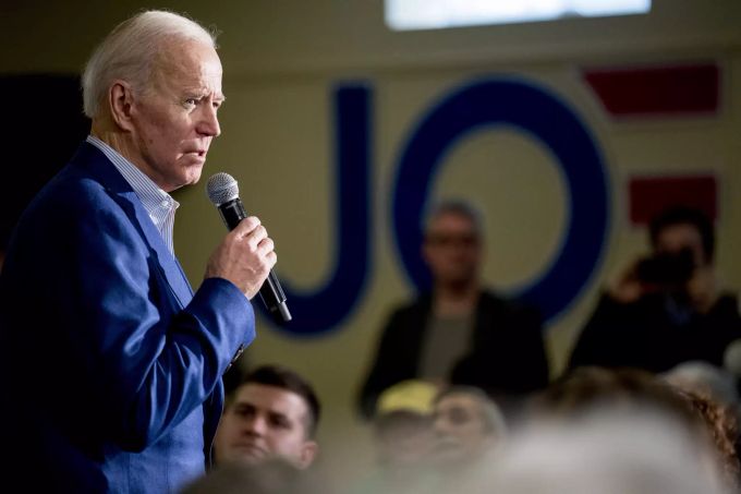 Joe Biden rechnet mit einem schlechten Resultat in New Hampshire. Election 2020 Joe Biden