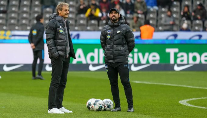Ehemaliges Hertha-Trainergespann: Jürgen Klinsmann (l.) und sein Assistent Alexander Nouri. Klinsmann und Nouri