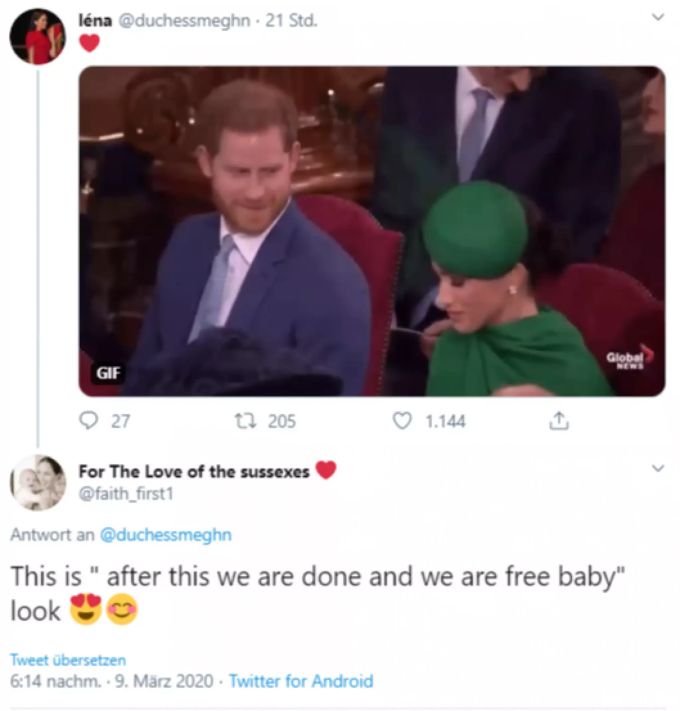 Fans spekulieren im Netz, worüber Prinz Harry und Meghan Markle getuschelt haben. Prinz Harry Meghan Markle