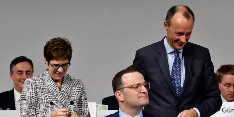 AKK, Spahn und Merz im Dezember 2018