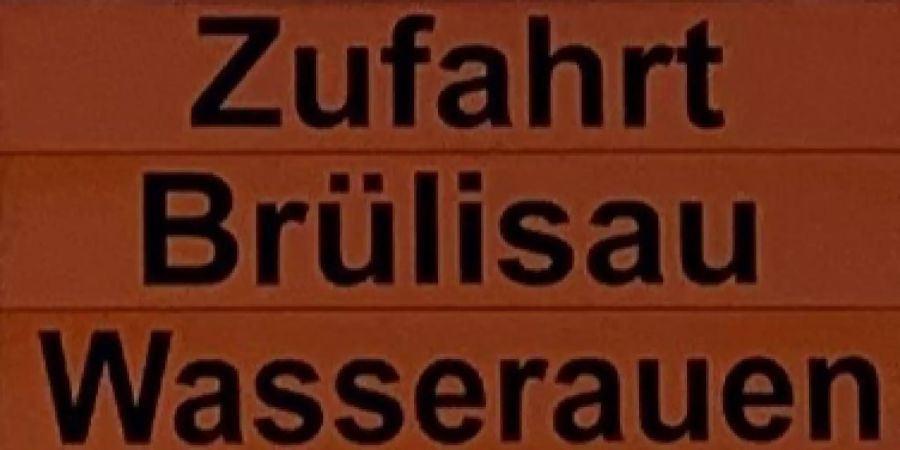 Signalisation der Zufahrtsbeschränkung