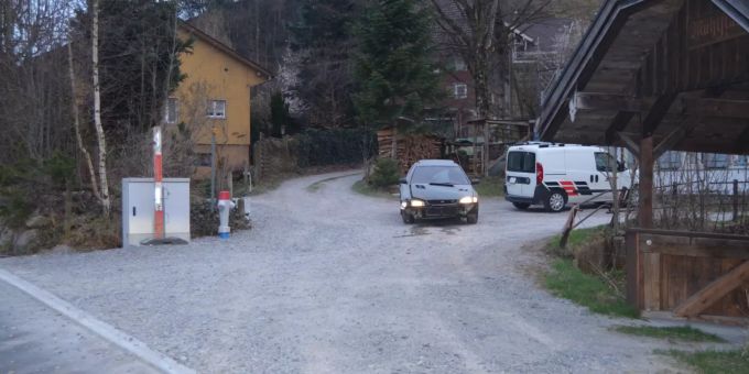 Unfallsituation in Urnäsch. Unfallsituation in Urnäsch