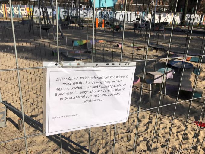 Die Spielplätze in Deutschland sind seit Montag geschlossen