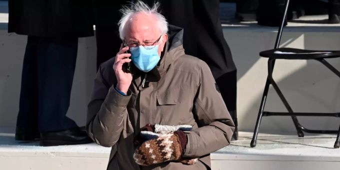 «Grumpy chic» - Outfit von Bernie Sanders geht viral