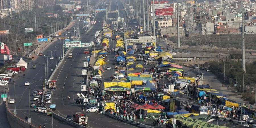 indien bauern autobahn