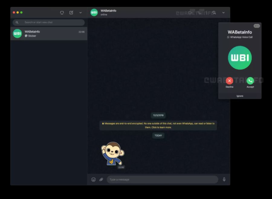 WhatsApp Web Desktop Videochat