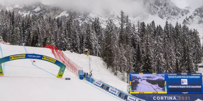 WM in Cortina: Wetter wirbelt das Programm durcheinander