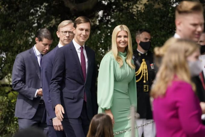 Ivanka und Jared im September ohne Maske im Weissen Haus. donald trump