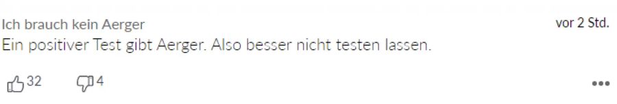 Auch dieser User «will keinen Ärger».