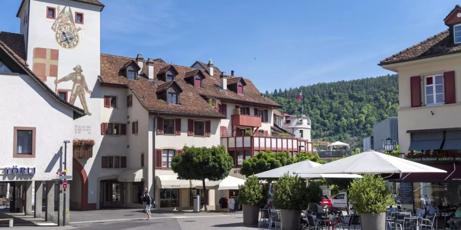 Die Altstadt Liestal.