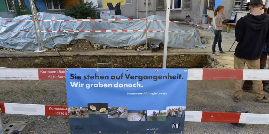 Baustelle in Sursee.