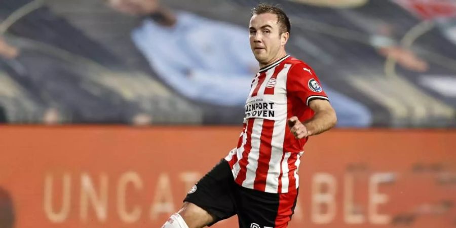 Stand vor rund drei Jahren zuletzt im Auswahlkader: Mario Götze für PSV Eindhoven in Aktion. Foto: Maurice Van Steen/ANP/dpa