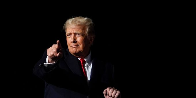 Donald Trump tritt bei einer Wahlkampfveranstaltung im US-Bundestaat Ohio auf. Donald Trump