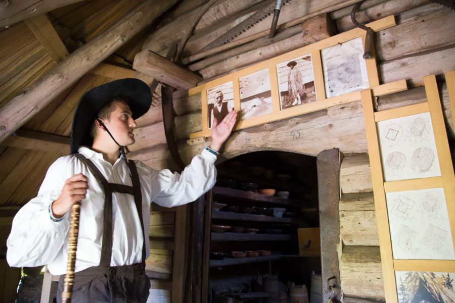 Hirte Hütte Museum Holz Geschichte