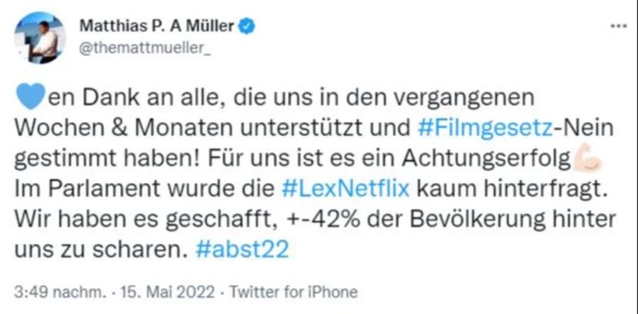 Matthias Müller Filmgesetz