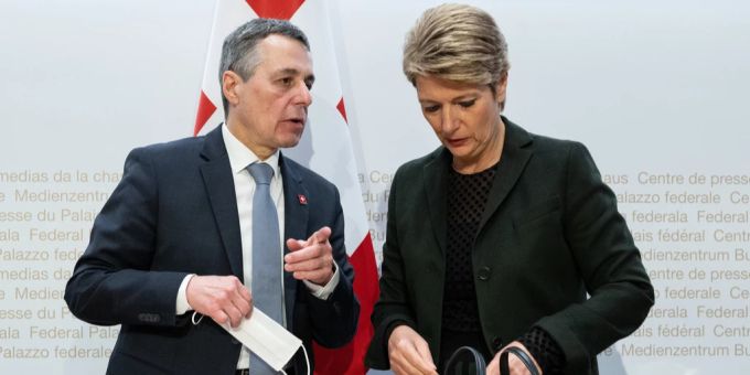Die beiden Vertreter der FDP im Bundesrat: Karin Keller-Sutter und Ignazio Cassis.