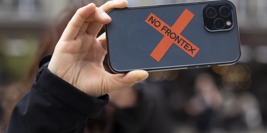 Frontex Smartphone Bern Kundgebung