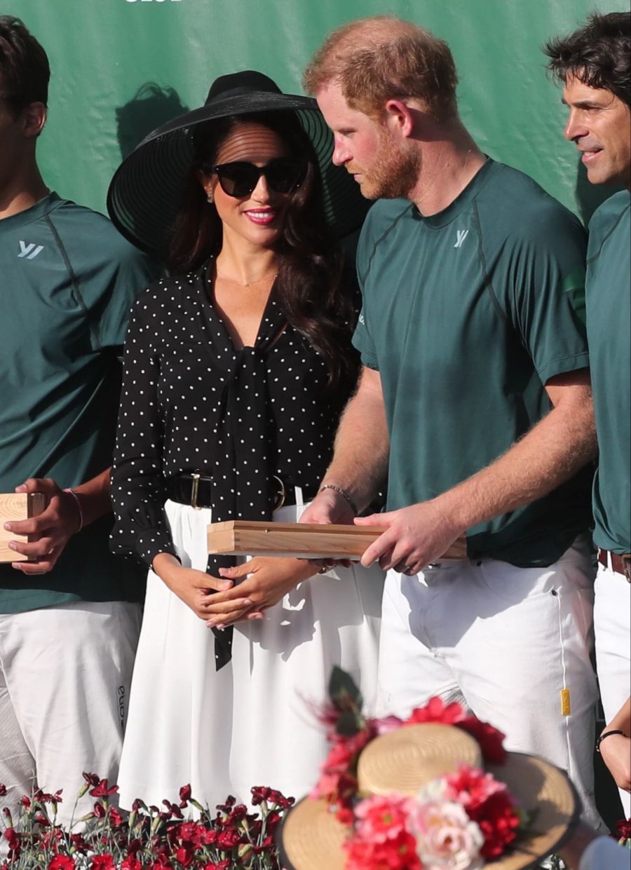 Meghan Markle und Prinz Harry beim Polo-Turnier.