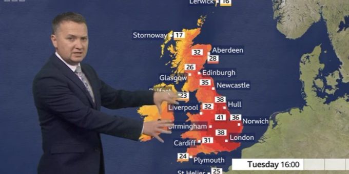 Wegen Rekordhitze! - Klimaleugner attackieren Briten-Wetterfrosch