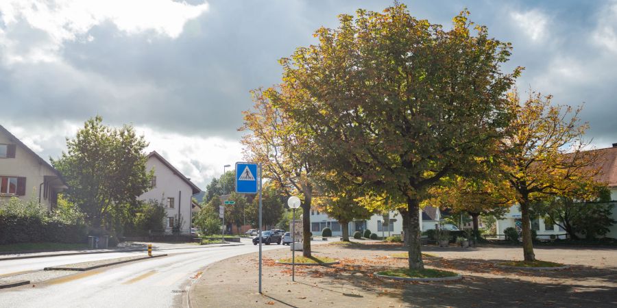 Die Hauptstrasse in der Gemeinde Möhlin AG.