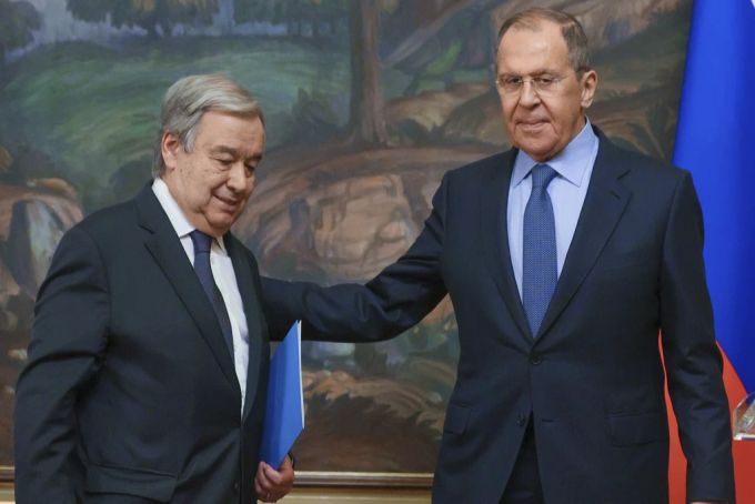 UN-Generalsekretär traf in Moskau Aussenminister Sergei Lawrow und Kremlchef Wladimir Putin. Guterres