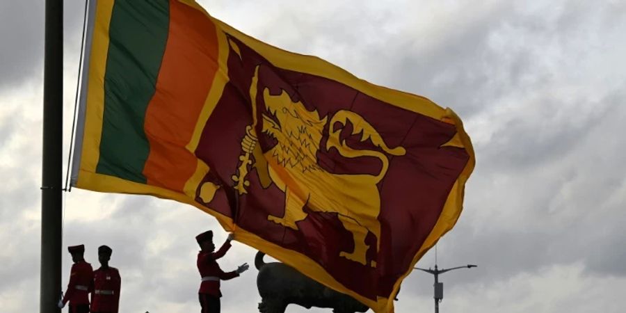 Die Flagge von Sri Lanka. (Symbolbild)