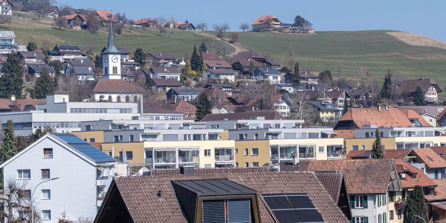 Blick auf Grosshöchstetten.