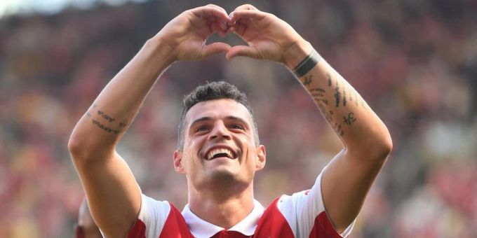 Granit Xhaka spielt in der Europa League mit Arsenal gegen den FCZ. Granit Xhaka