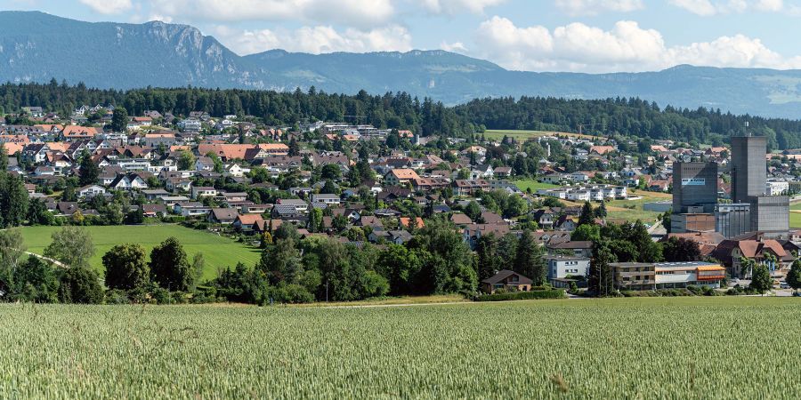 Blick auf Lohn Ammansegg mit der Lagerhaus Lohn AG.