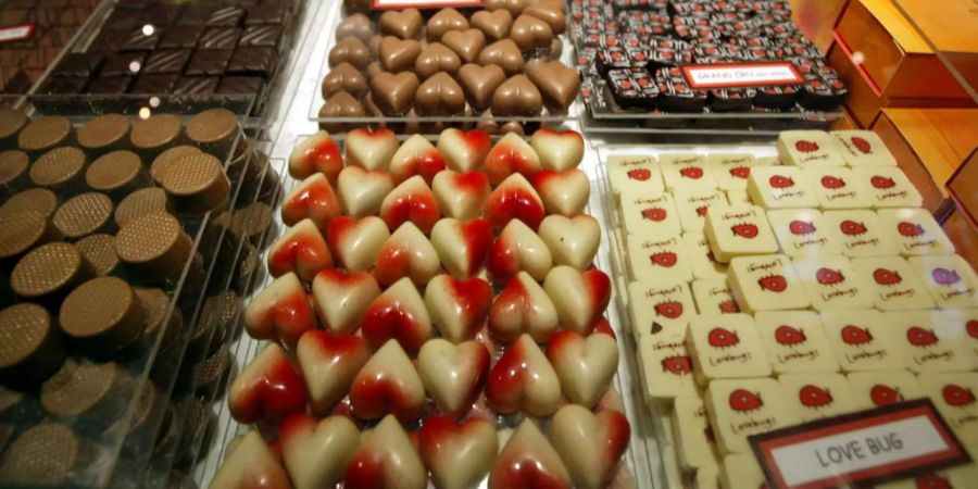 Der Valentinstag ist der erste grosse Verkaufstag für Pralinen im neuen Jahr.