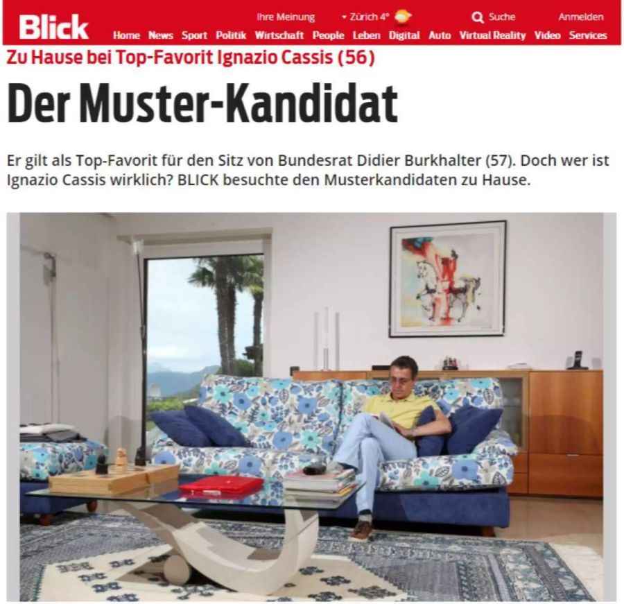 Die Home-Story inklusive Blümchen-Sofa liess die Schweizer Stil-Experten erschauern.