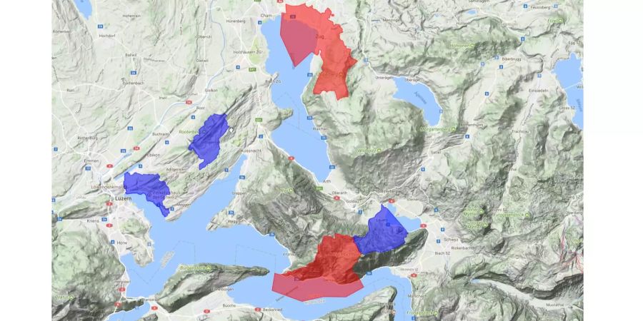 Rund um den Zugerberg und in der Rigi-Region werden ebenfalls Grippe-Symptome vermeldet.