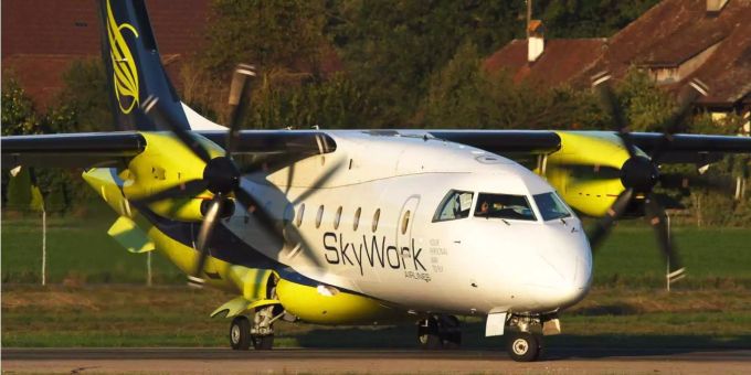 Skywork Airlines wurde letztes Jahr vorübergehend die Betriebsbewilligung entzogen. Skywork Airlines wurde letztes Jahr vorübergehend die Betriebsbewilligung entzogen.