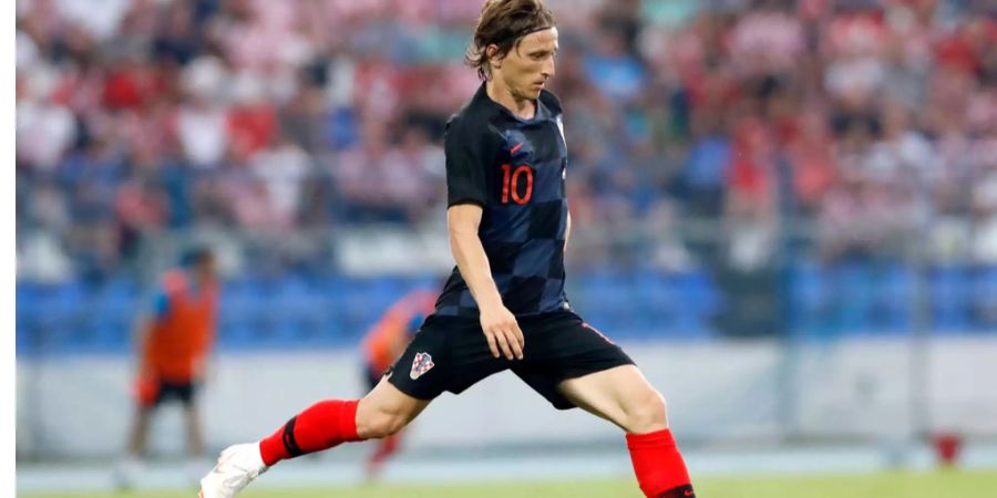 Der Kroate Luka Modric während der Fussball-WM in Russland.