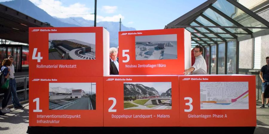 Am Freitag erfolgte der Spatenstich zum neuen Bahnhof Landquart.