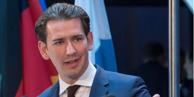Österreichs Kanzler Sebastian Kurz bei einem öffentlichen Auftritt. Österreichs Kanzler Sebastian Kurz bei einem öffentlichen Auftritt.