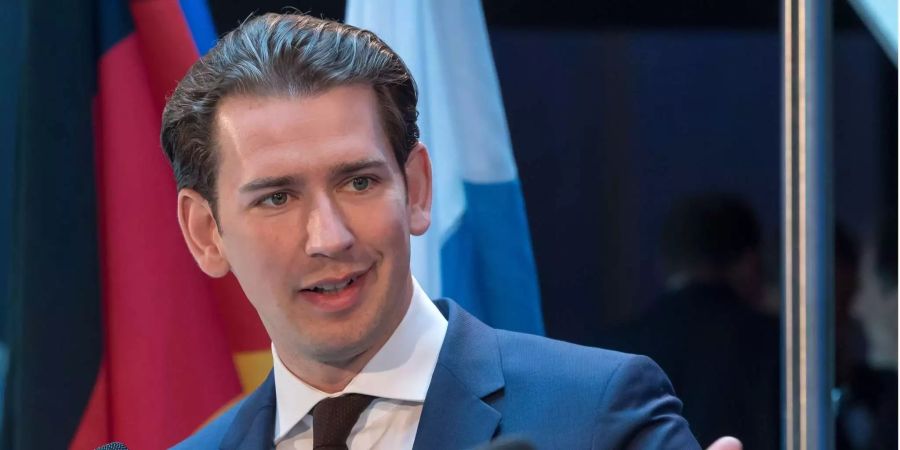 Österreichs Kanzler Sebastian Kurz bei einem öffentlichen Auftritt.