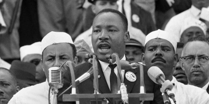 Martin Luther King Jr. bei seiner grossen Rede