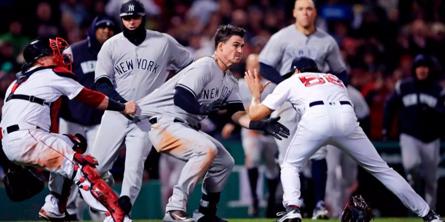 Die New York Yankees spielen in Europa gegen die Red Sox.