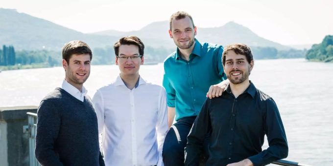 Die Gründer von Skymatic von links nach rechts: Christian Schmickler, Tobias Hagemann, Sebastian Stenzel, Markus Kreusch. Die Gründer von Skymatic von links nach rechts: Christian Schmickler, Tobias Hagemann, Sebastian Stenzel, Markus Kreusch.