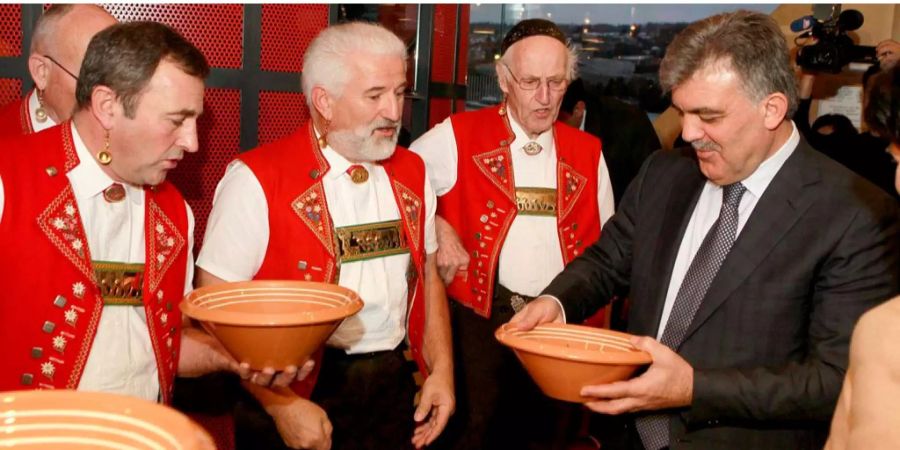 Der ehemalige türkische Präsident Abdullah Gül hier auf einem Staatsbesuch in der Schweiz im Jahre 2010.