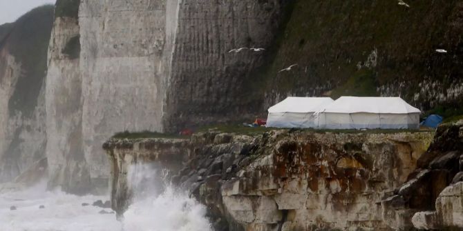 Flüchtlingscamp in dieppe