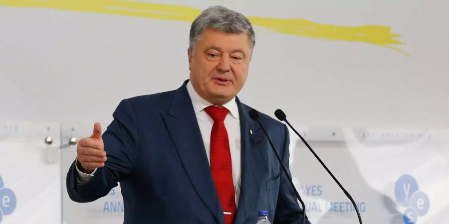 Petro Poroschenko, Präsident der Ukraine, hält im Rahmen der 15. Yalta-European-Strategy-Konferenz (YES) eine Rede.