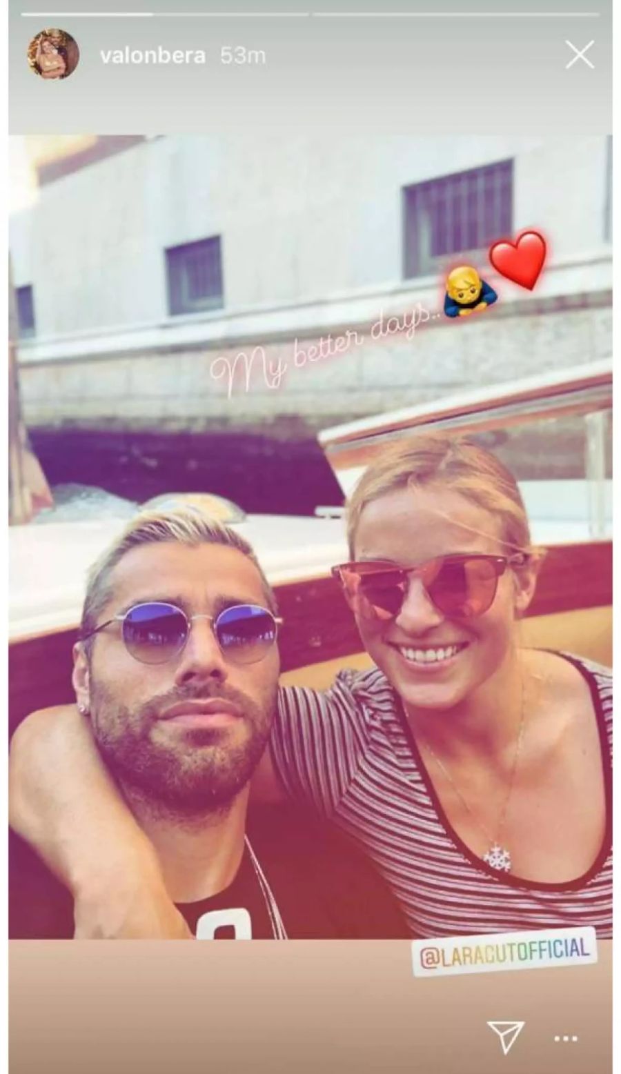 Valon Behrami und Lara Gut sind seit Juli verheiratet.