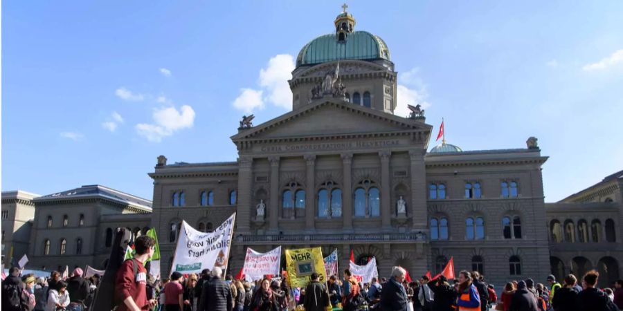 Der Bundesplatz in Bern.