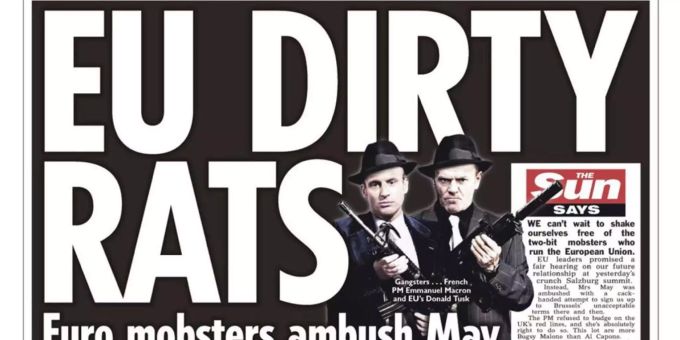 «Dreckige Ratten» - Britische Zeitung kritisiert Macron und Tusk