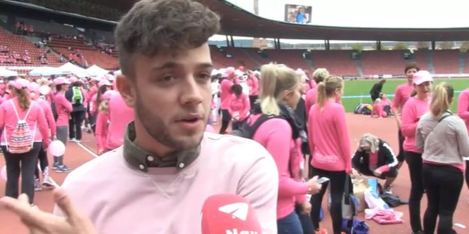 Pink-Ribbon-Lauf - Luca Hänni:  «Muss nach Hause, Wäsche machen»