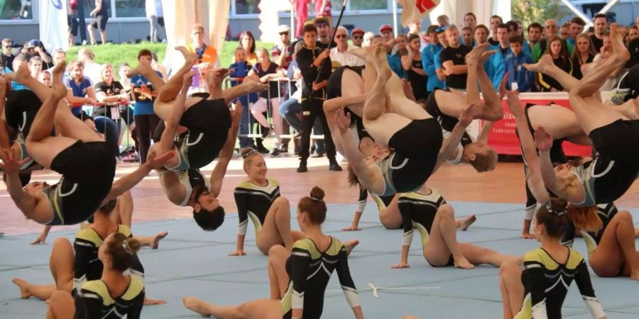 Der Turnverein Wettingen am Boden, Präzision ist gefragt. Foto: ATV