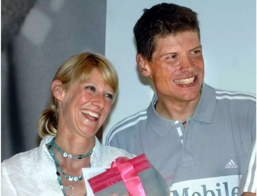 Jan Ullrich und seine frühere Frau Sara in Bonn 2005.